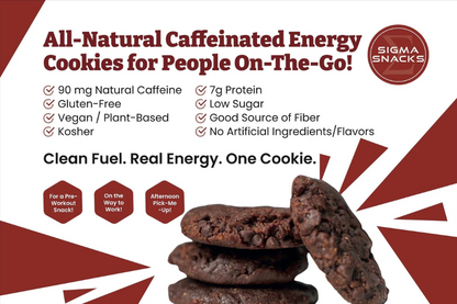 30 Pack - Chocolate Sigma Snacks Energy Cookies